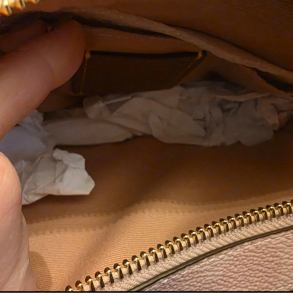 Coach Light Pink and Tan Crossbody Bag - Picture 6 of 9